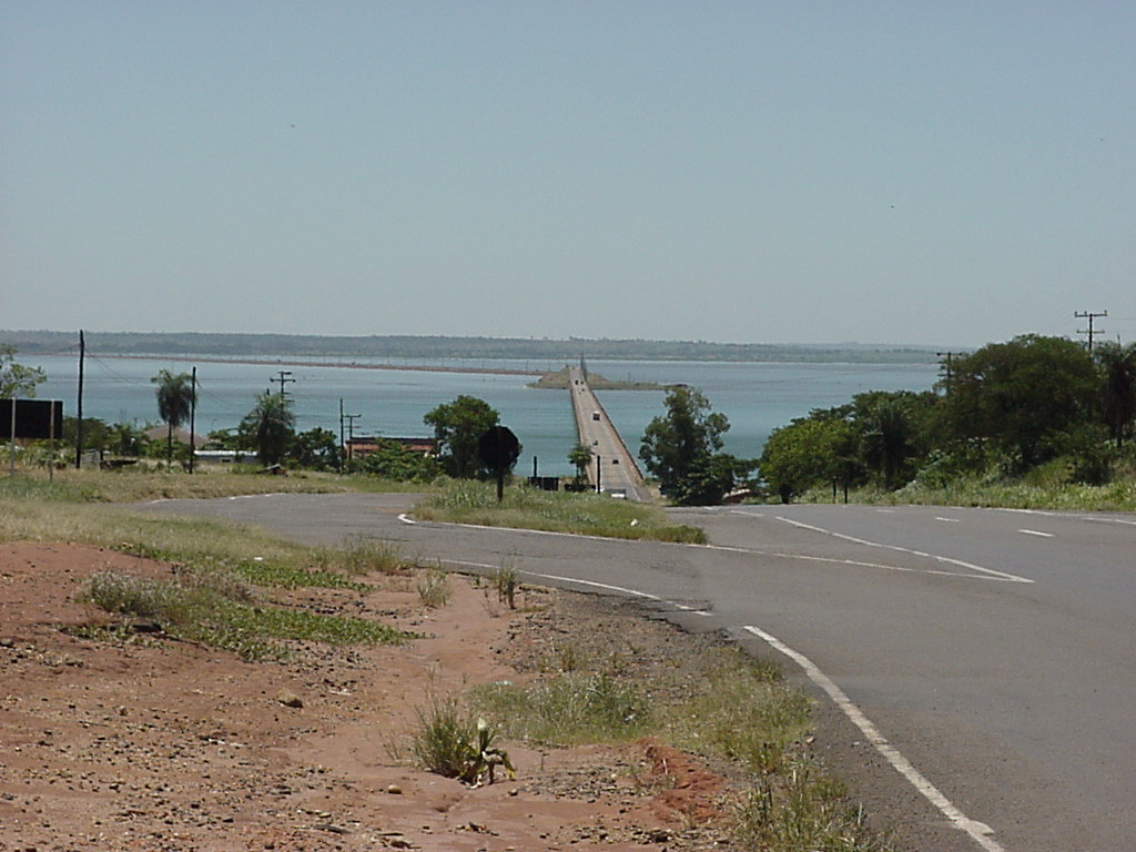 Bridge over Parana River between the states of Sao Paulo and Mato Grosso do Sul