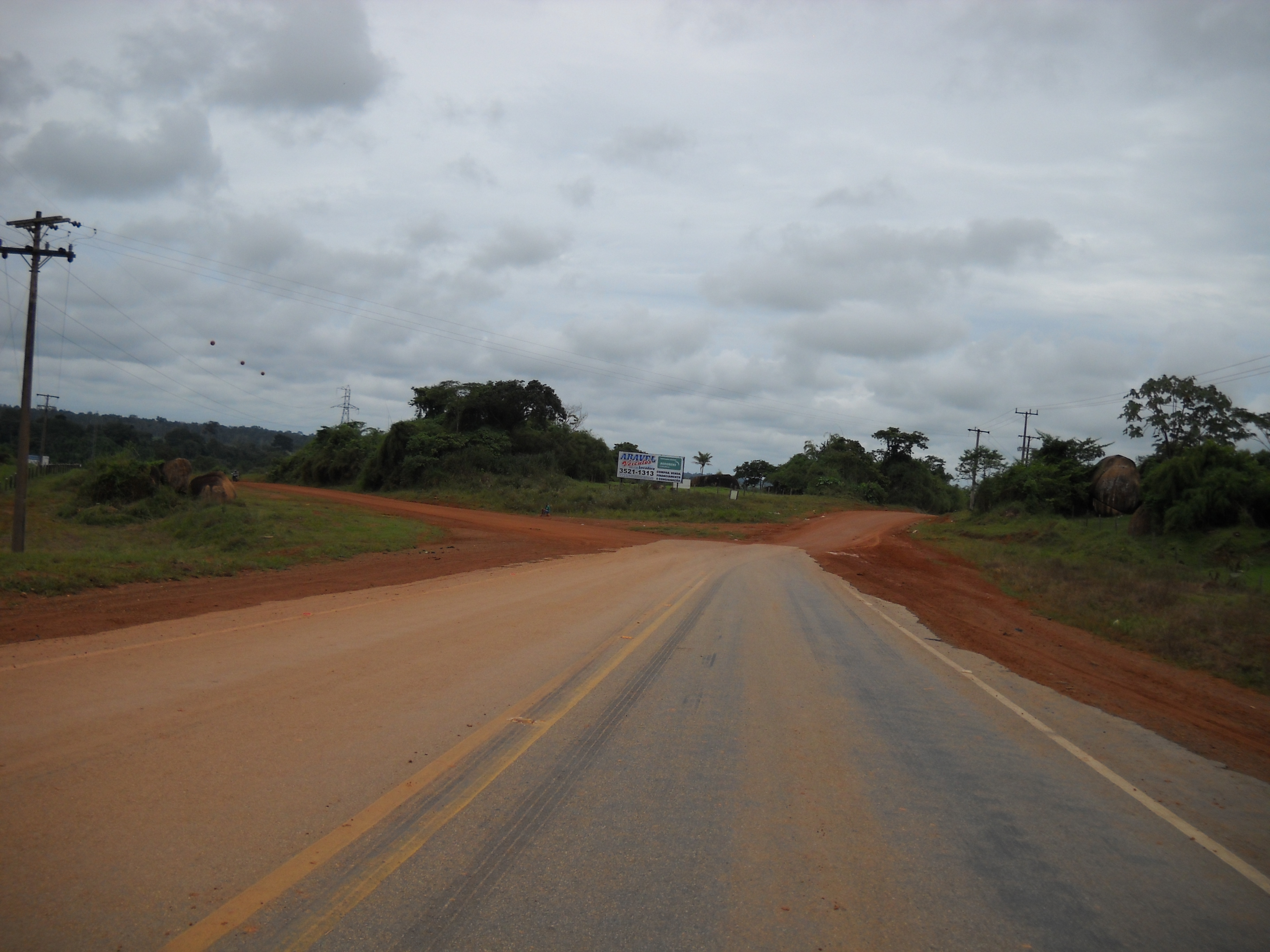 The end of the asphalt in northern Mato Grosso