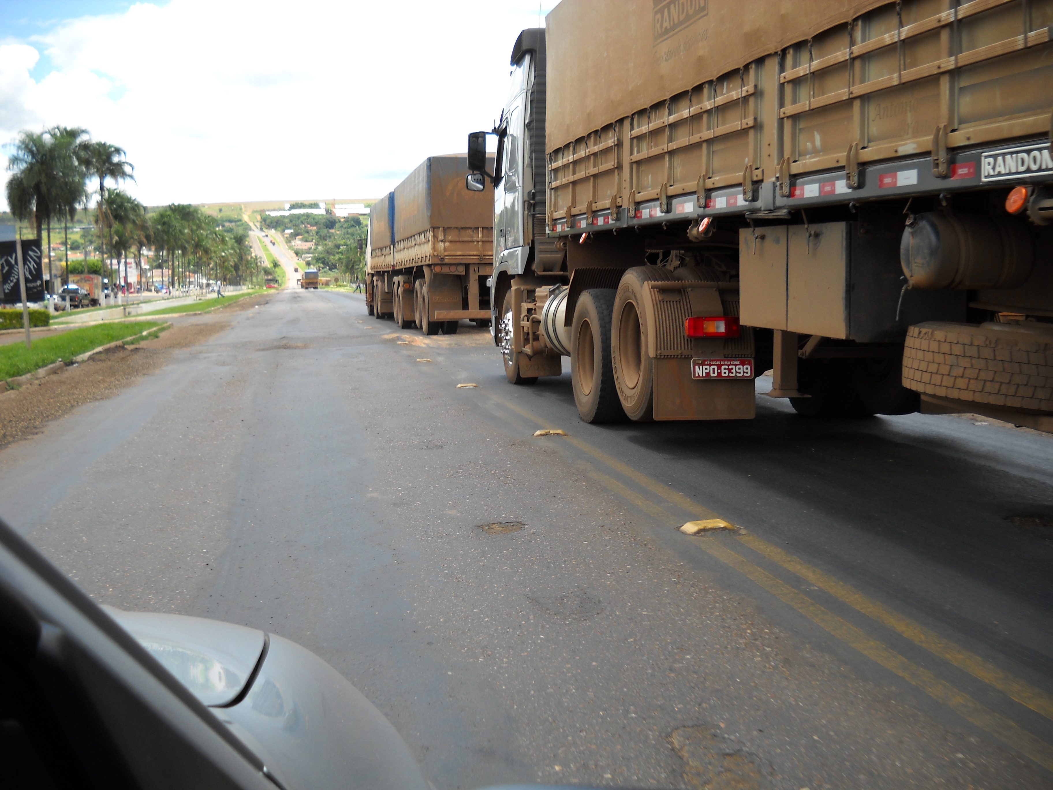Highway BR-364 in Alta Garcas in southeastern Mato Grosso