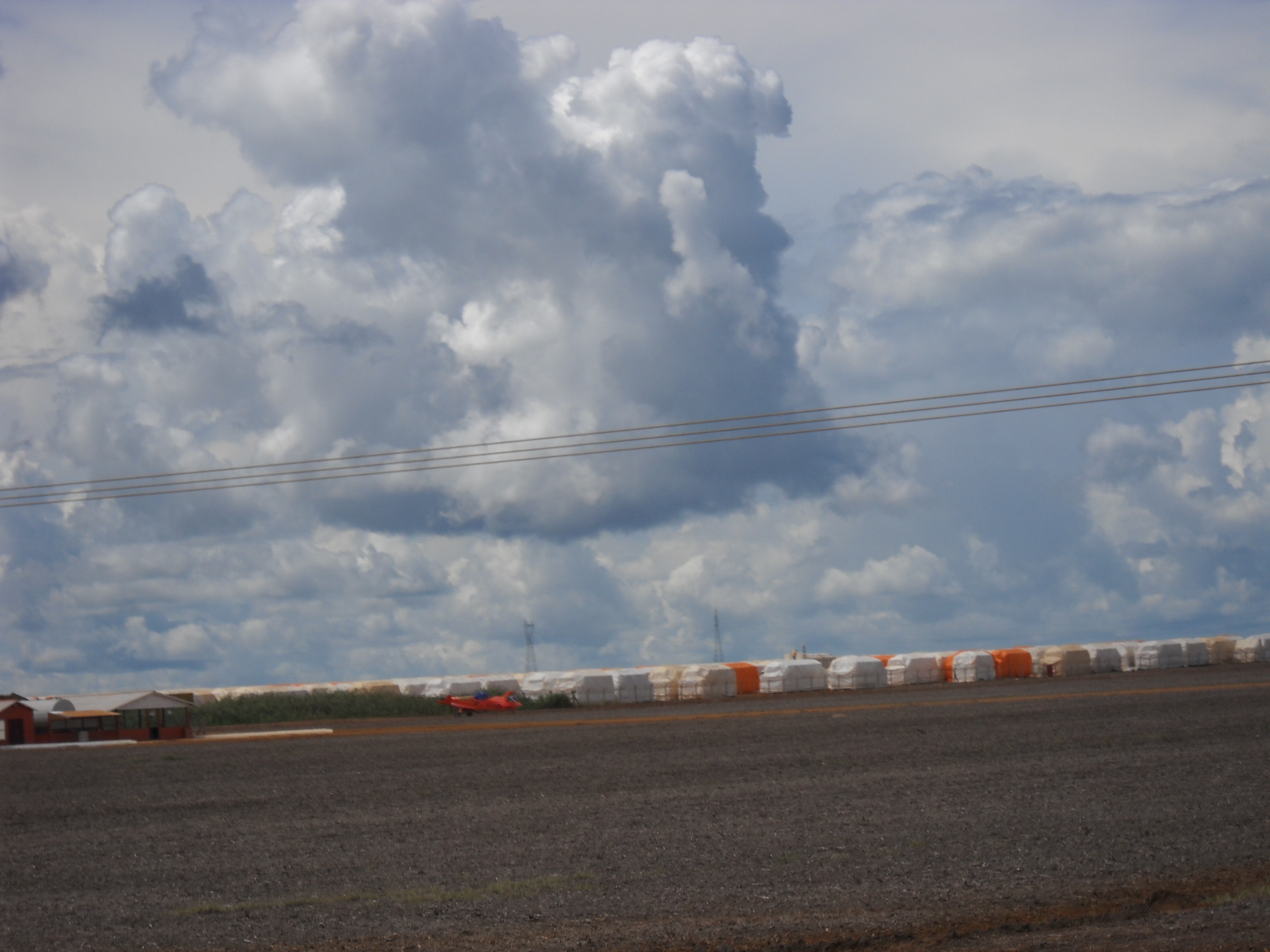 Cotton storage near Alta Garcas in southeastern Mato Grosso