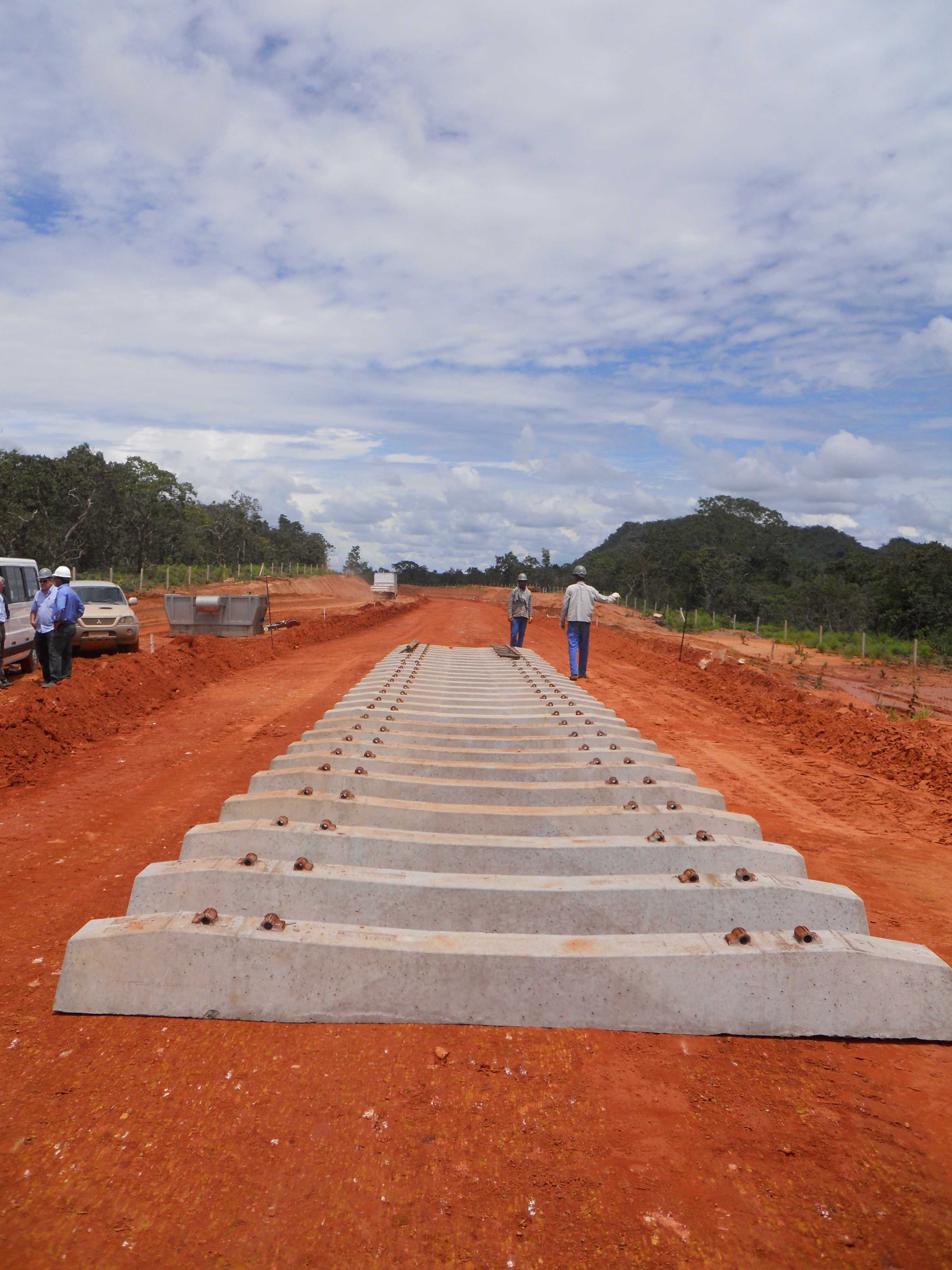 Preparing for Ferronorte Railroad near Alta Araguaia in southeastern Mato Grosso, Brazil