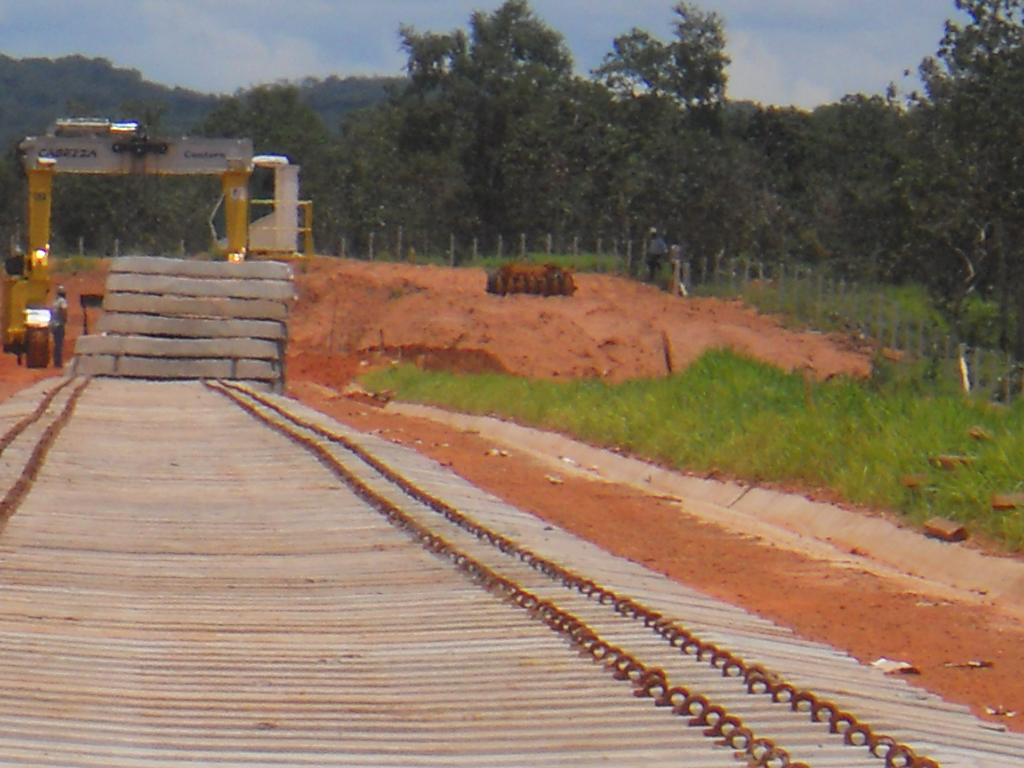 Ferronorte Railroad near Alta Araguaia in southeastern Mato Grosso, Brazil