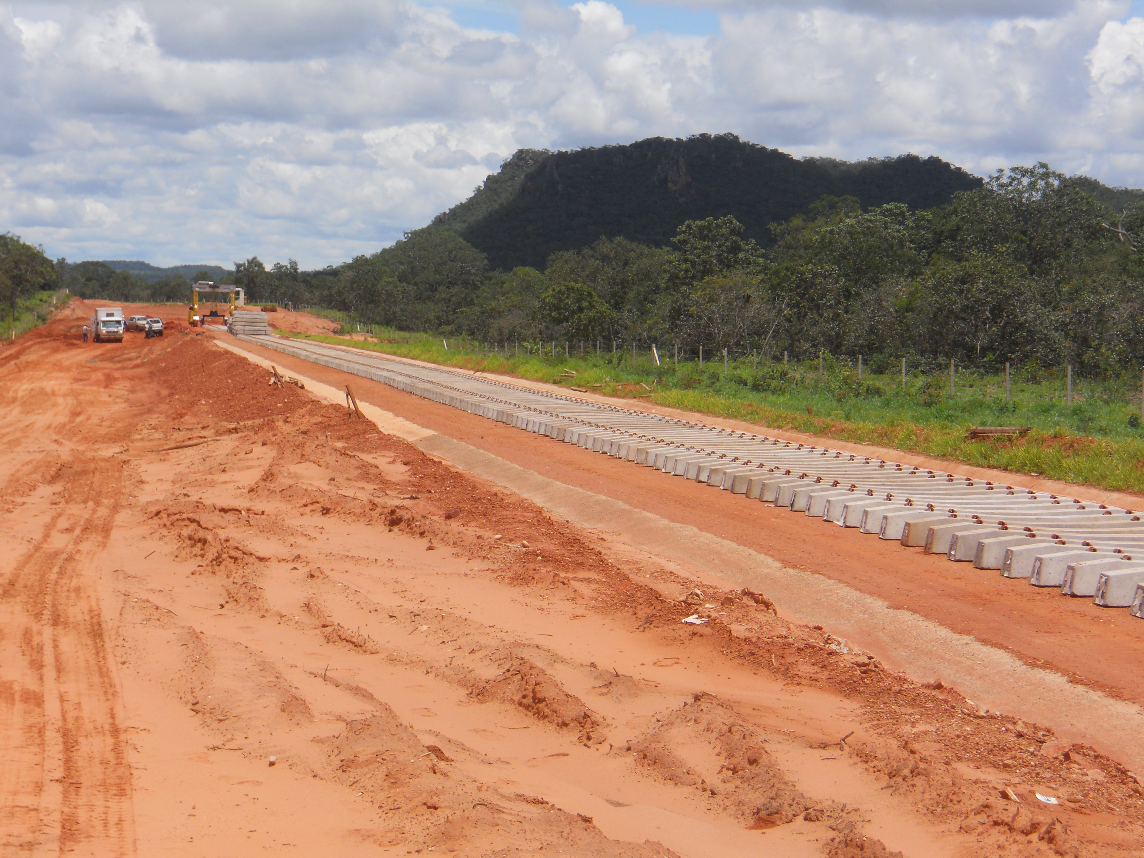 Ferronorte Railroad near Alta Araguaia in southeastern Mato Grosso, Brazil