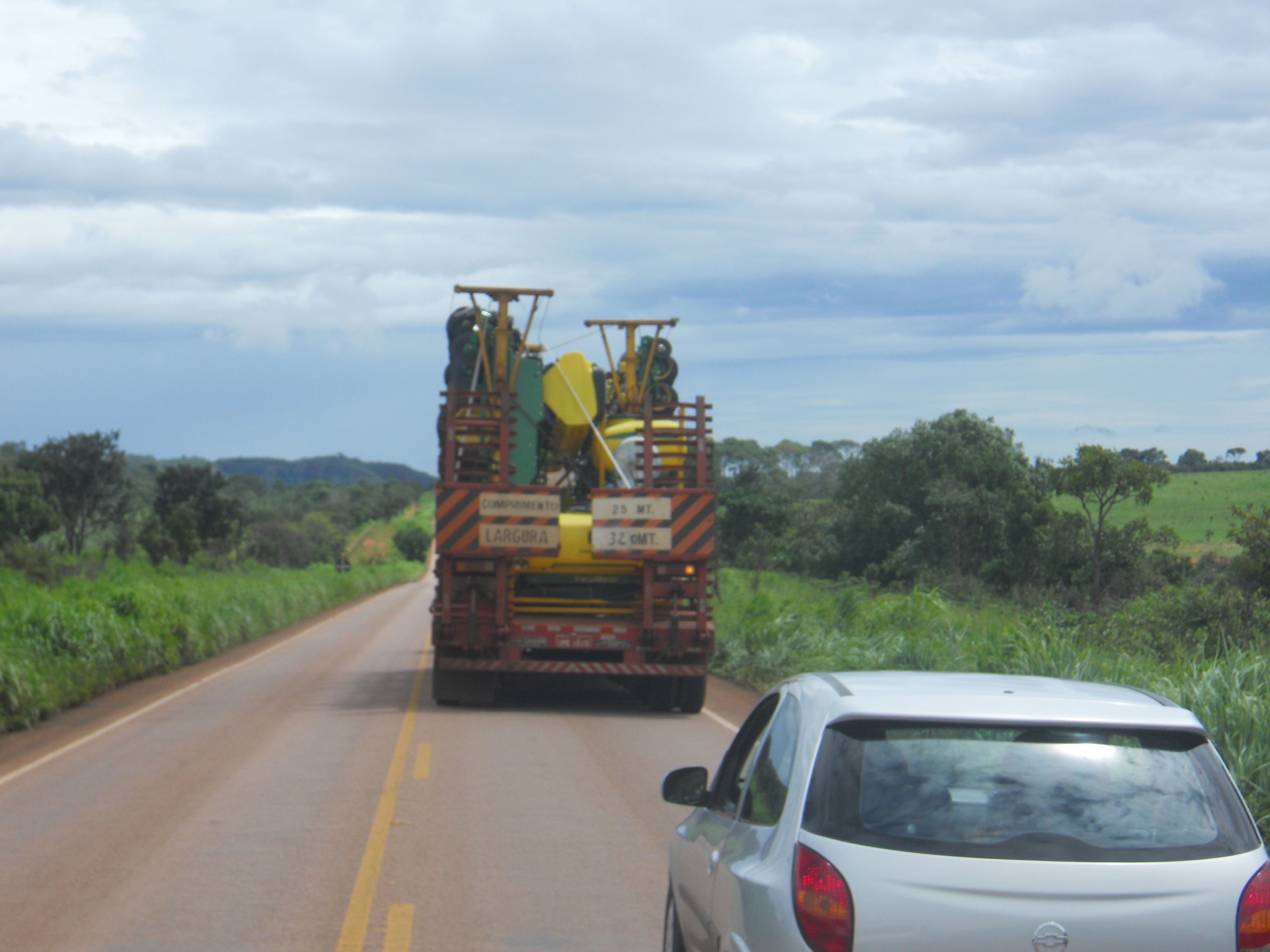 Delivering a new John Deere planter in Mato Grosso, Brazil