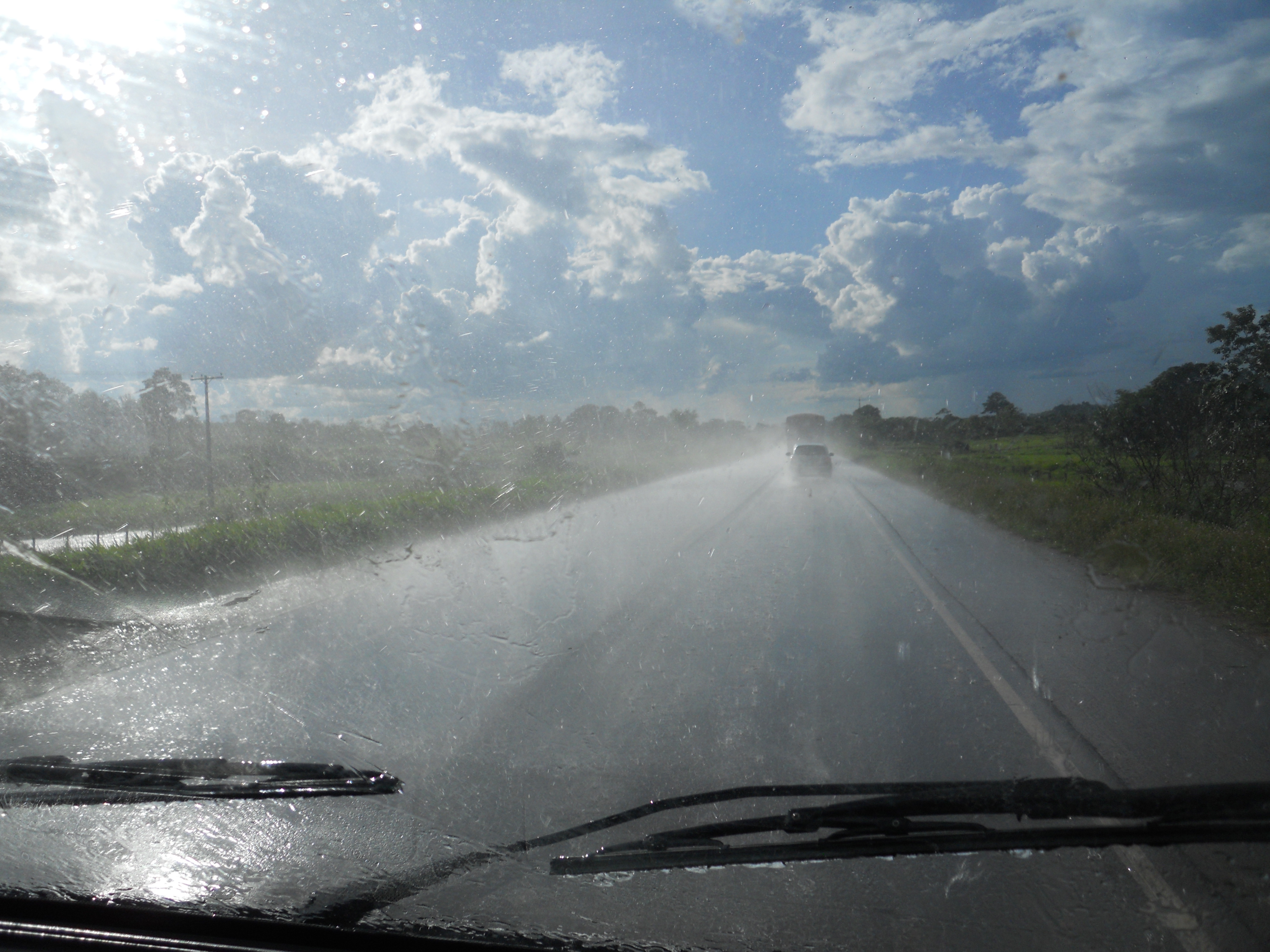 Tropical rain storm in central Rondonia, Brazil