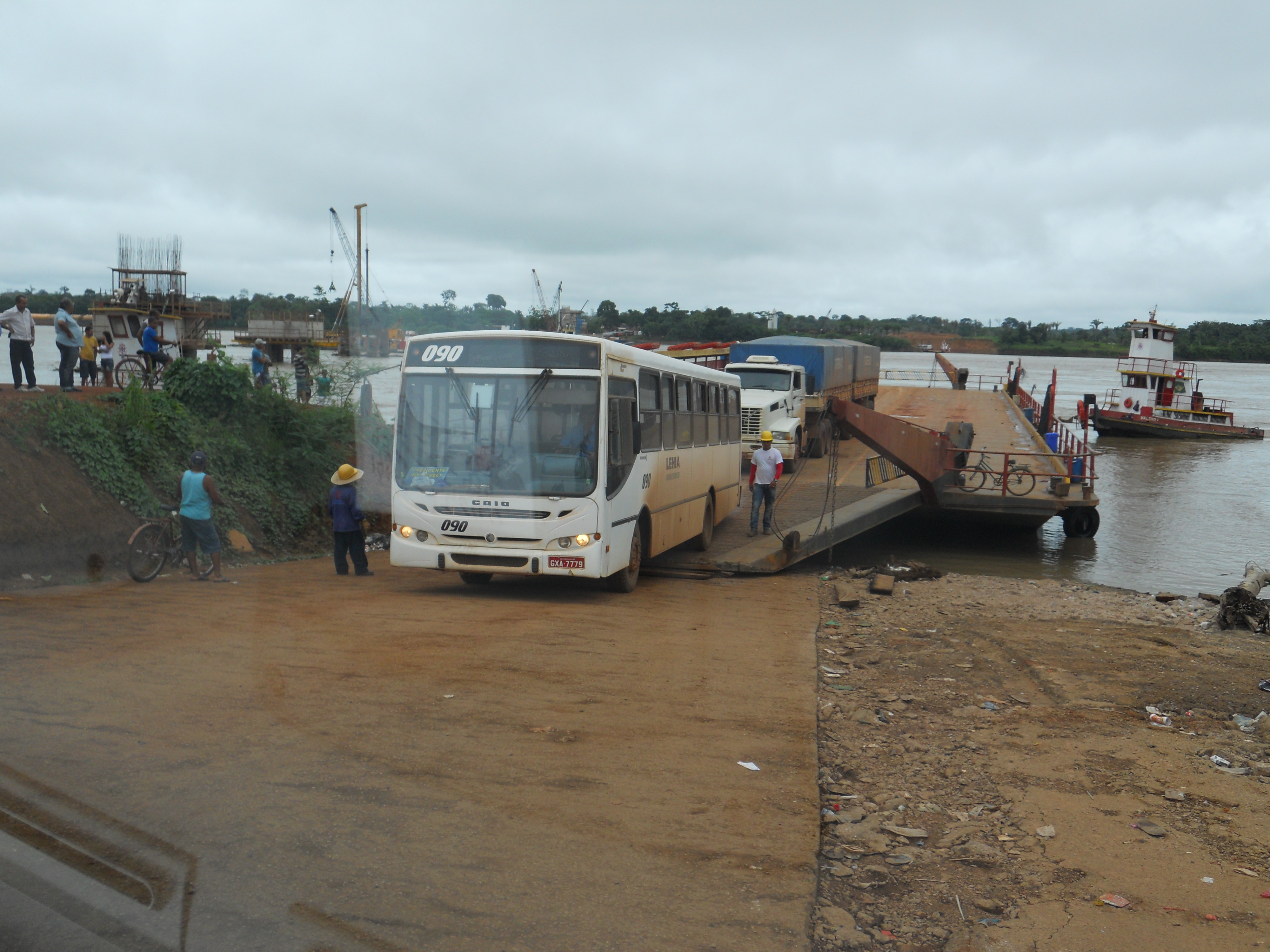 Ferry boat across the Madeira River at Porto Velho, Rondonia, Brazil