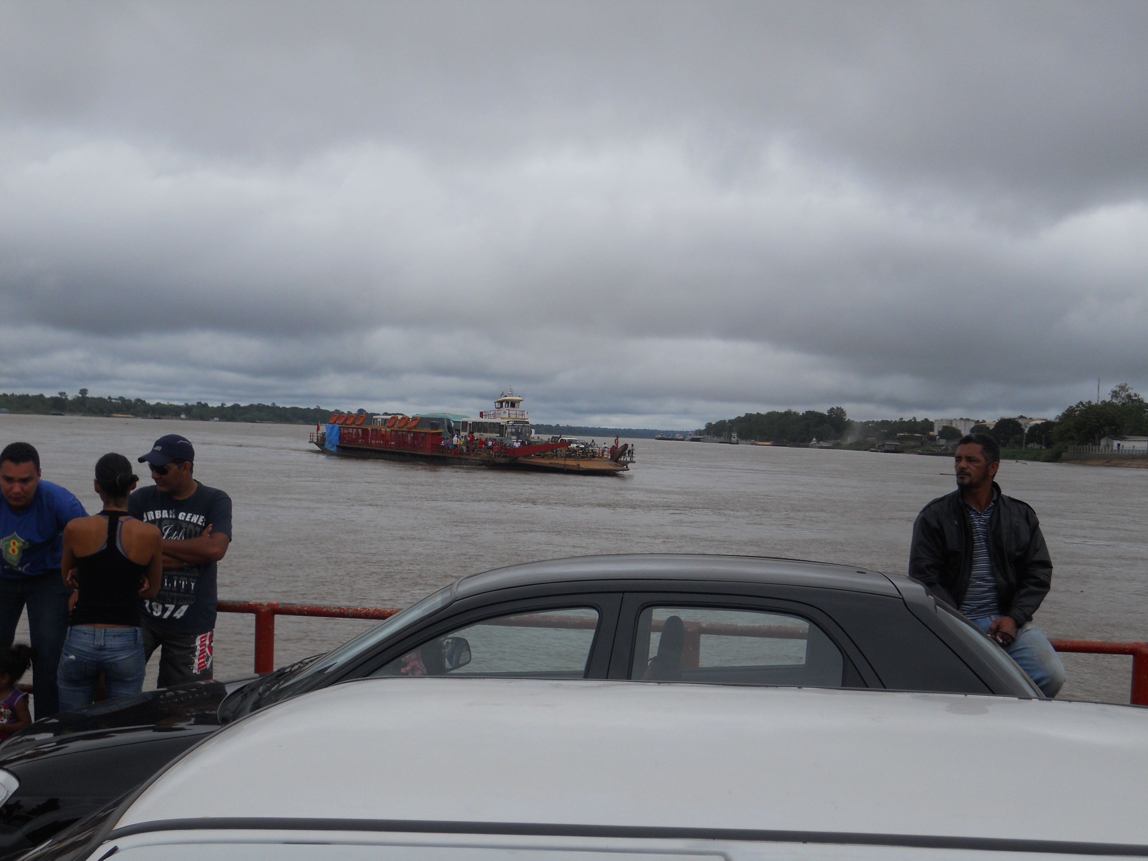 Ferry boat across the Madeira River at Porto Velho, Rondonia, Brazil