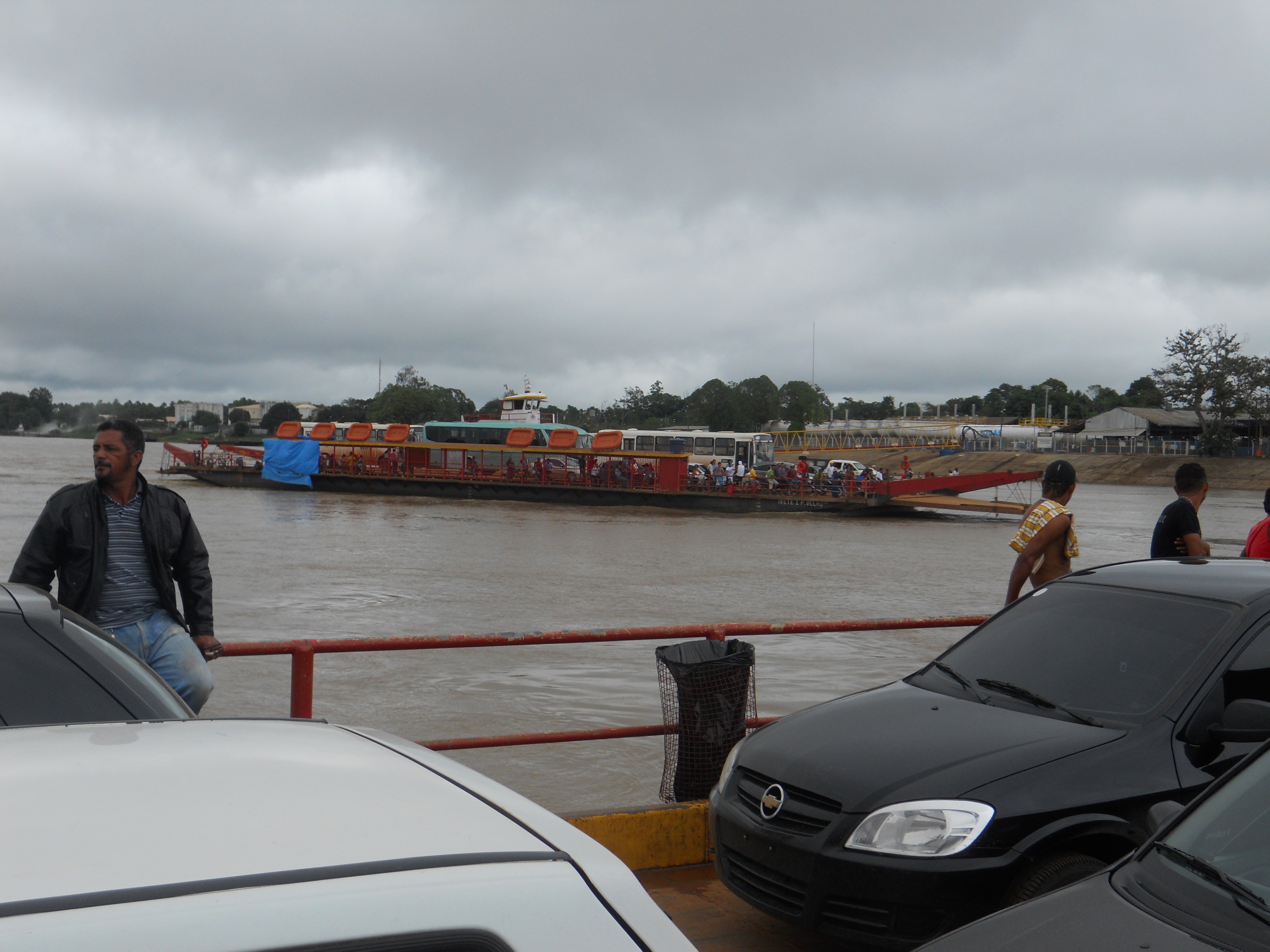 Ferry boat across the Madeira River at Porto Velho, Rondonia, Brazil