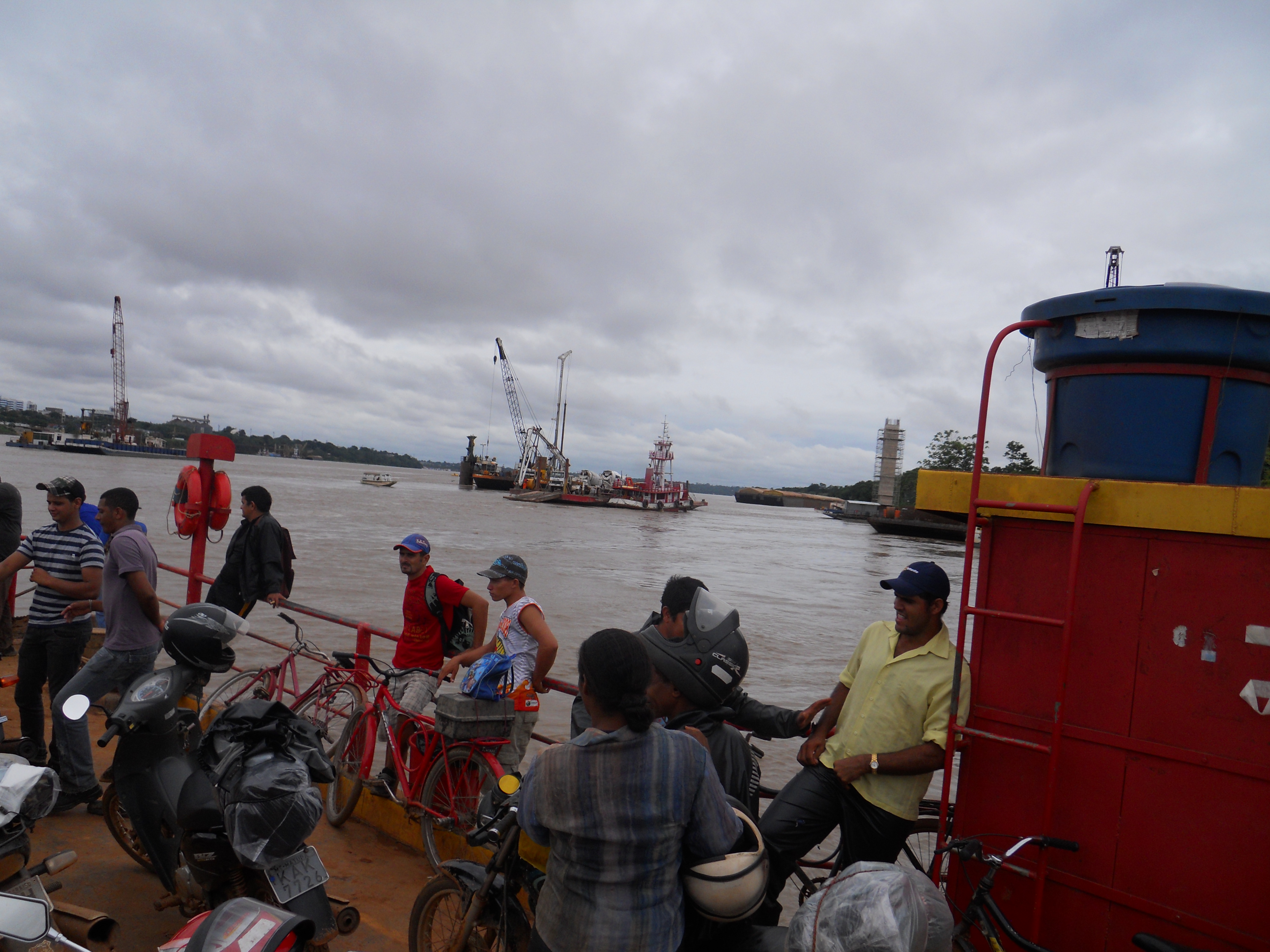 Crossing the Madeira River at Porto Velho, Brazil