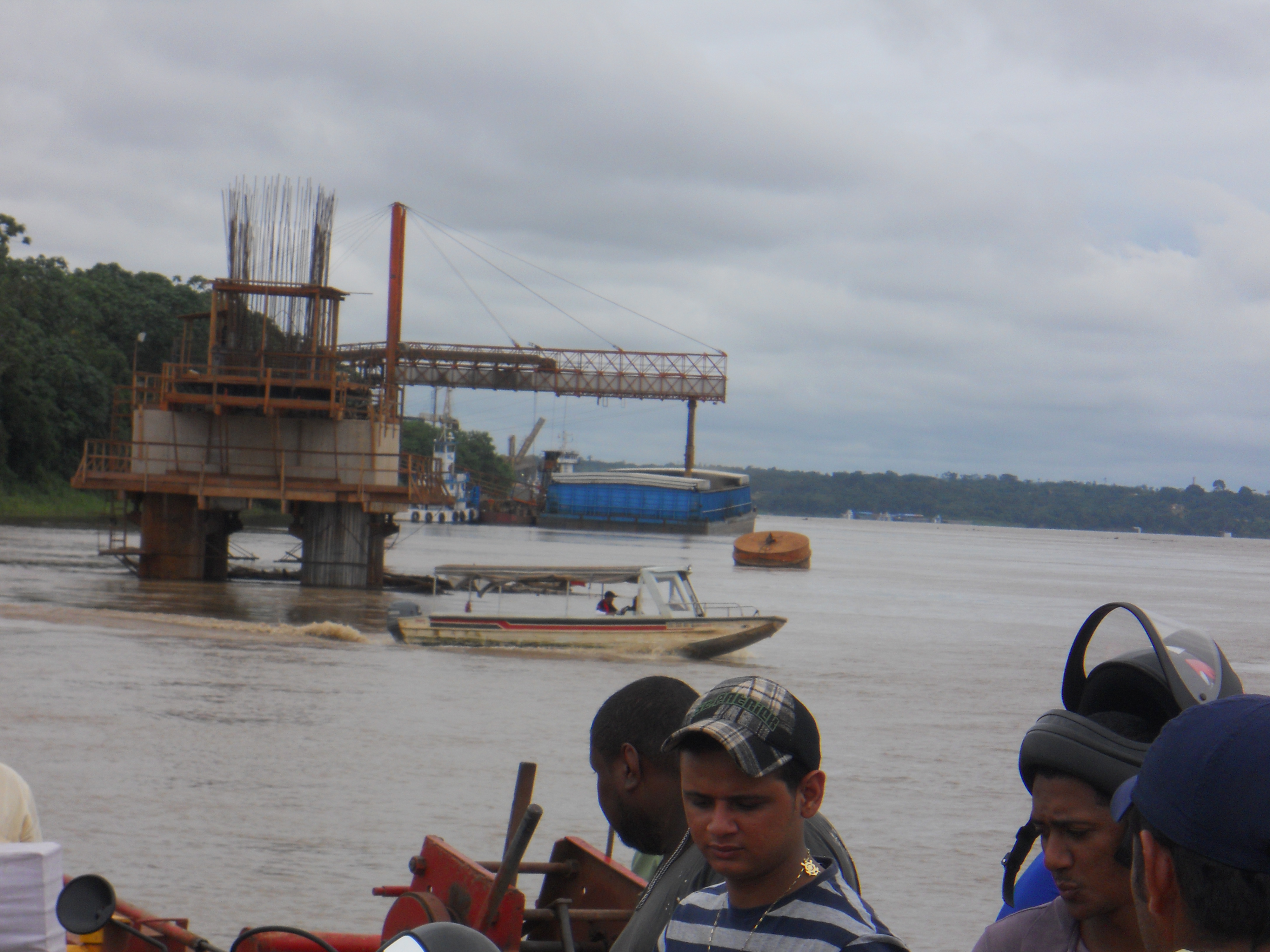 Cargill barging operation on the Madeira River at Porto Velho, Brazil