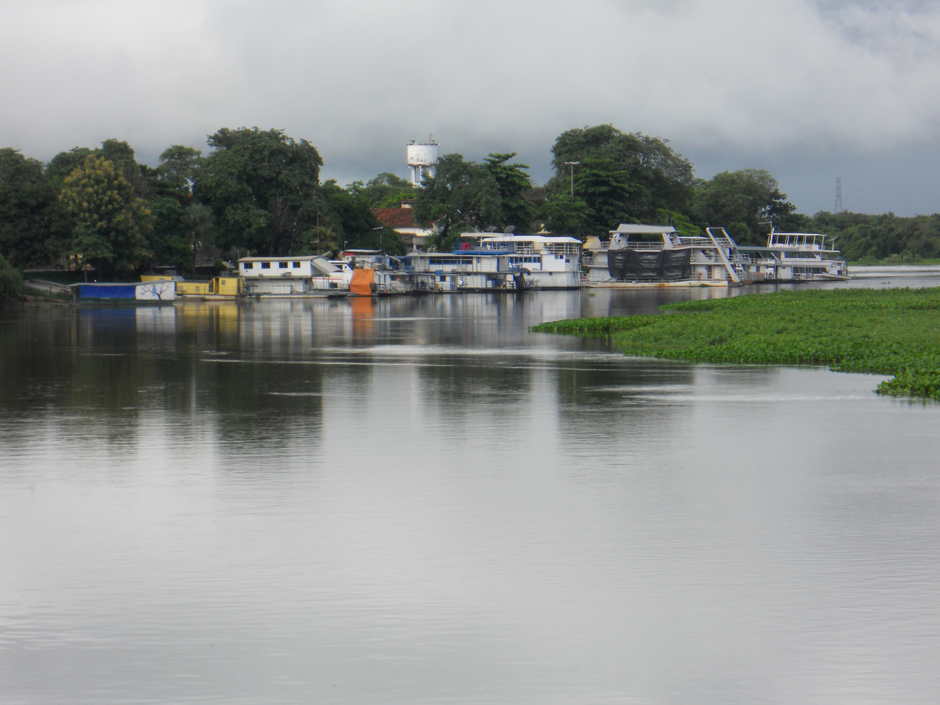 Paraguay River in downtown Caceres in southwestern Mato Grosso, Brazil