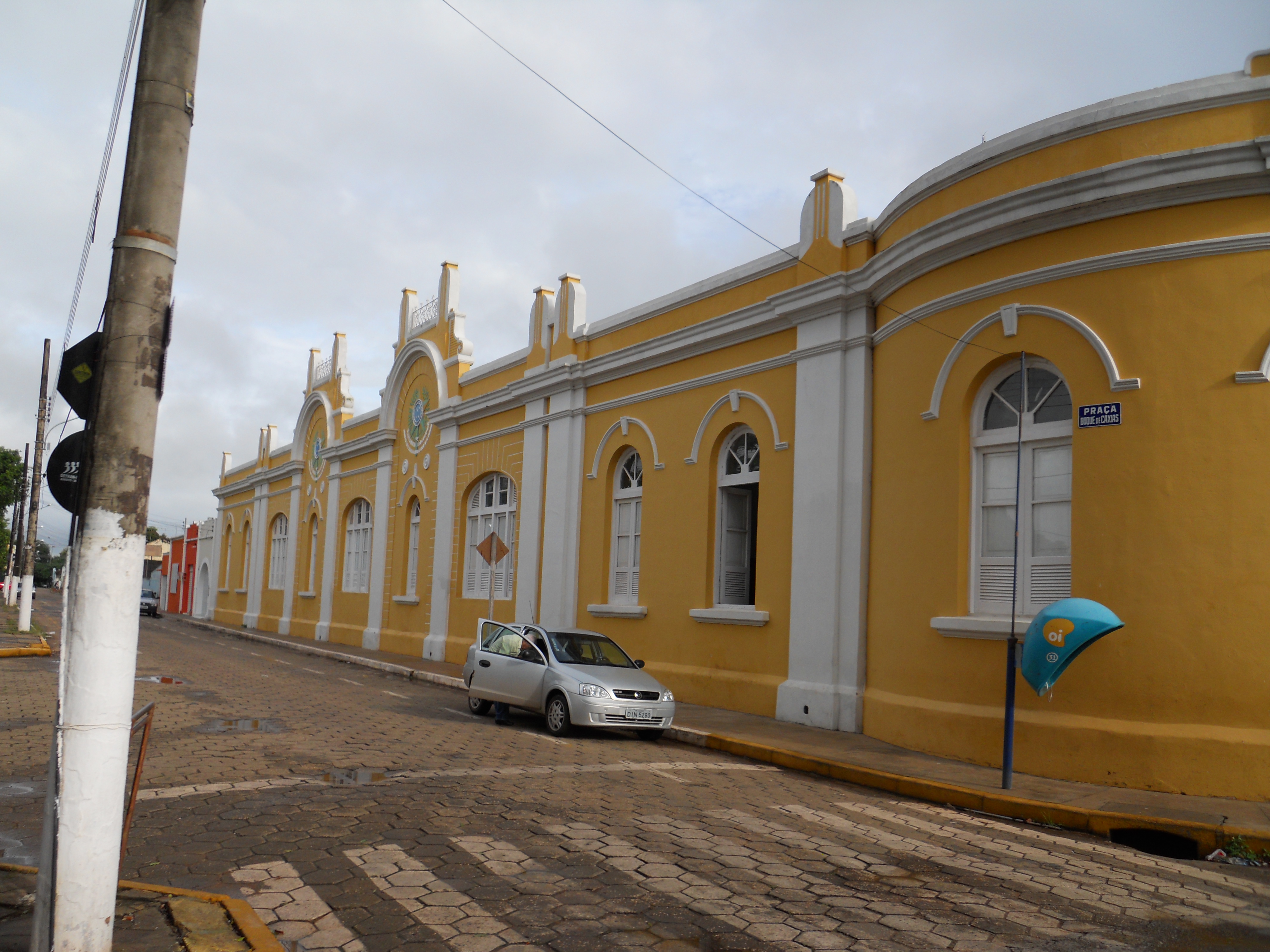 Colonial building in Caceres in southwestern Mato Grosso, Brazil